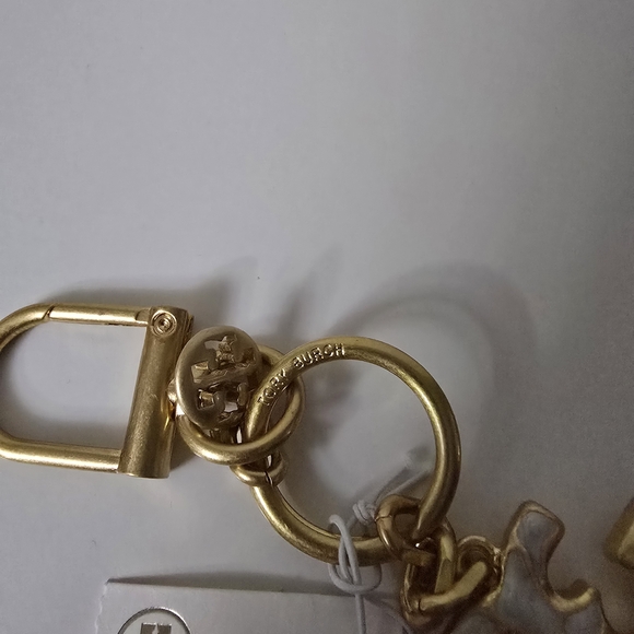 Tory Burch Gold and White Key Holder - Picture 5 of 5